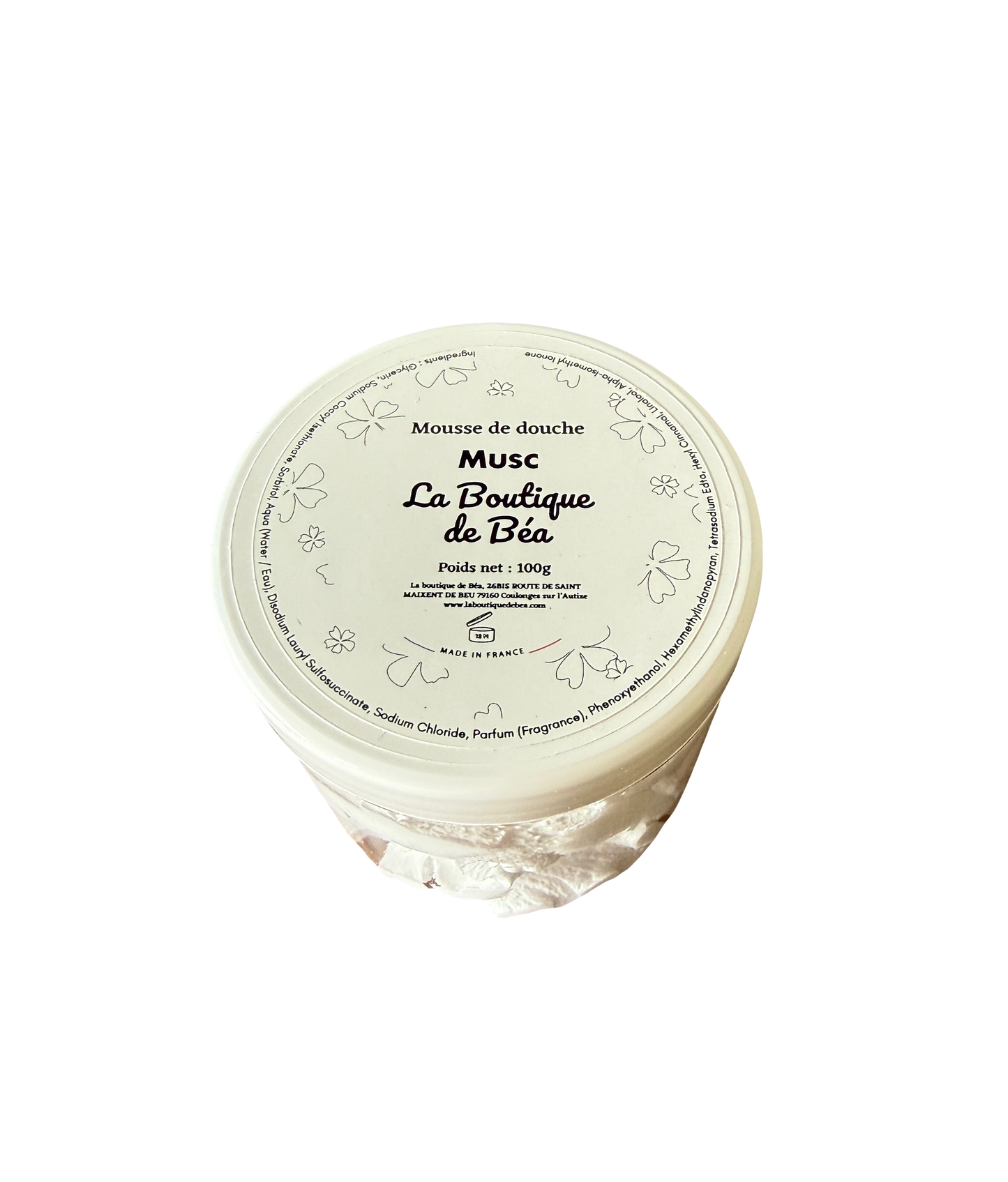 Mousse de Douche Musc 'La Boutique de Béa"