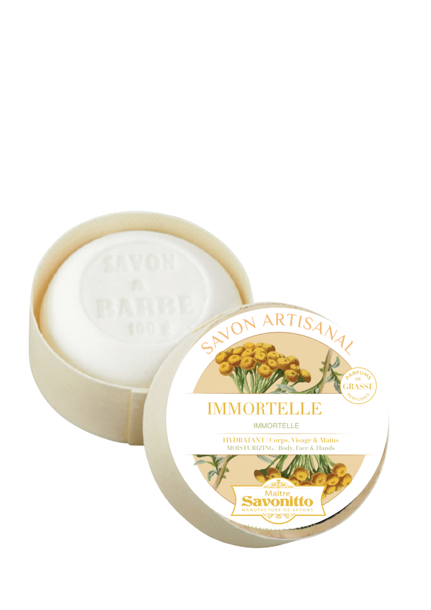 Savon Fleur D’Immortelle Boite En Bois 100g