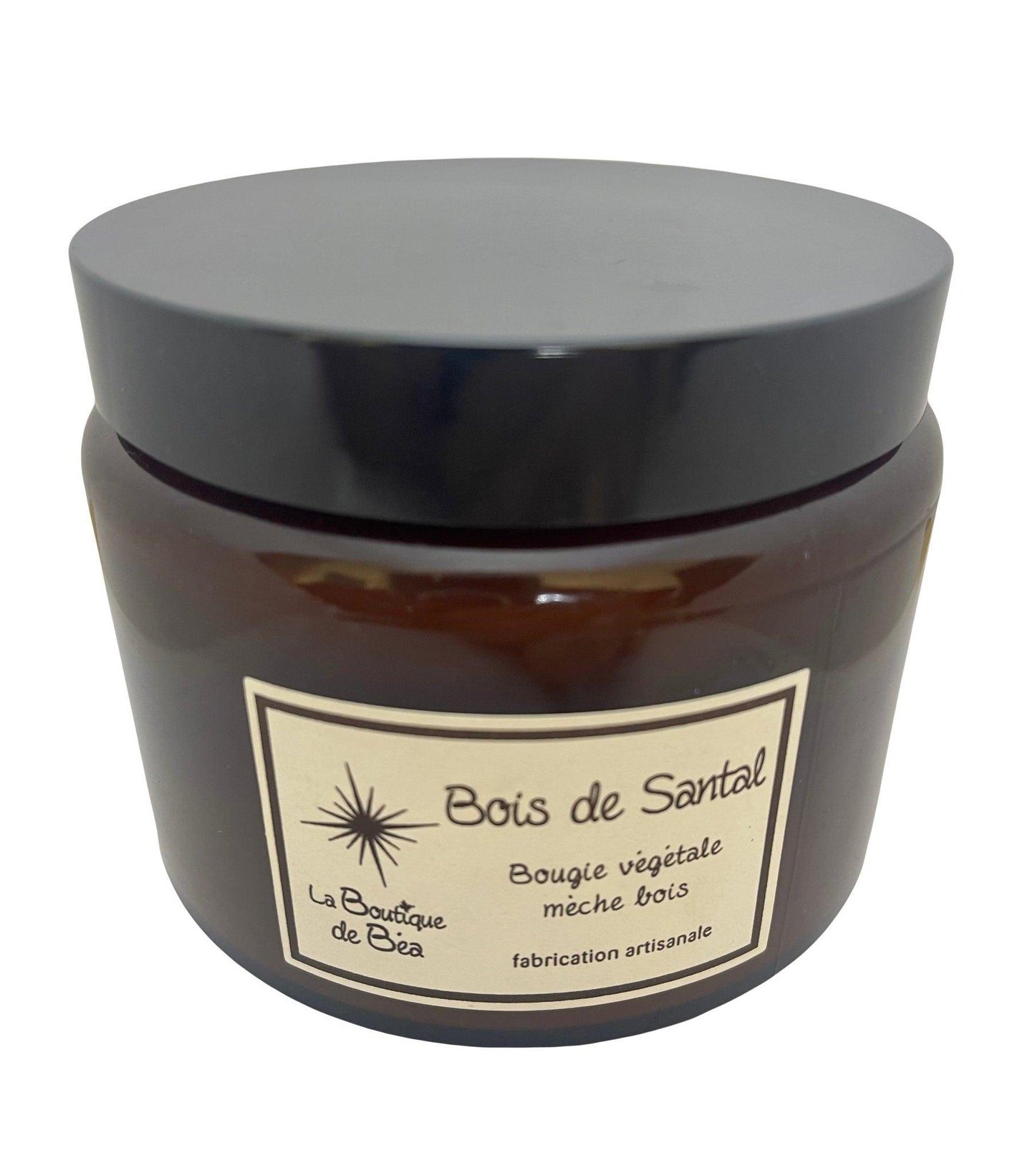 Bougie Artisanale Bois de Santal 2 Mèches Bois "La Boutique de Béa" - La boutique de Béa