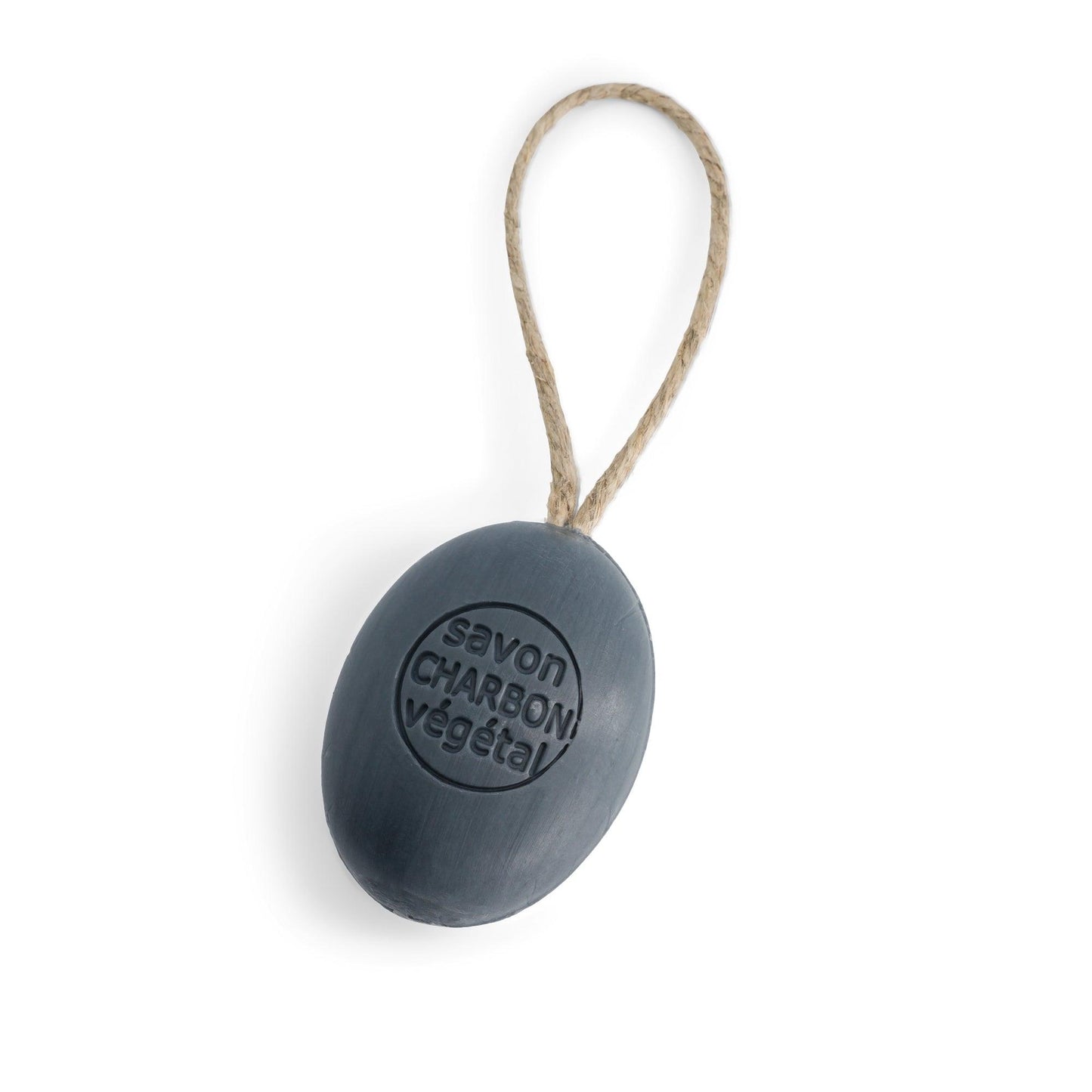 Savon Boule + Corde 200gr CHARBON VEGETAL - La boutique de Béa