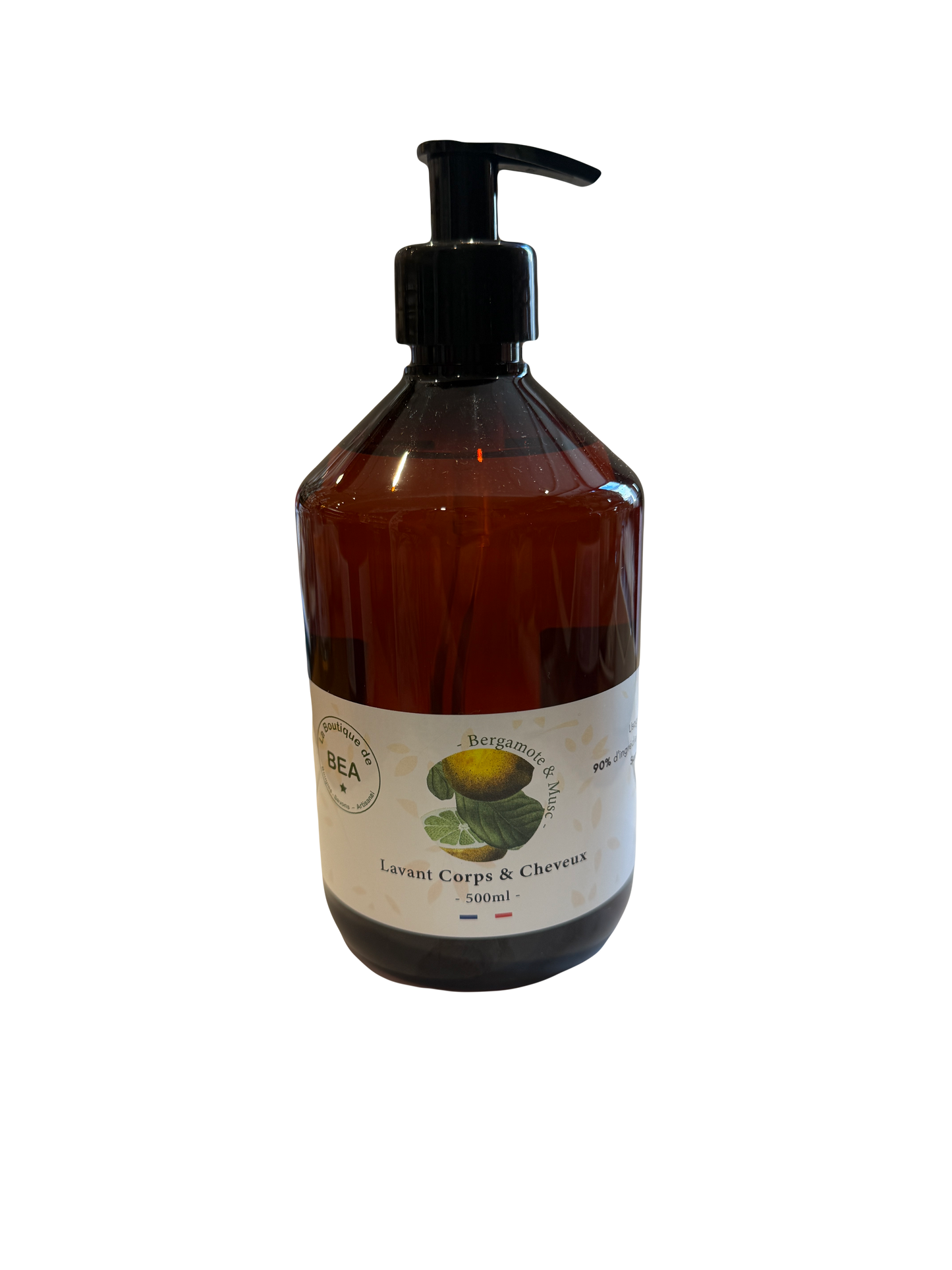 Lavant 2 en 1 Corps et Cheveux "Bergamote et Musc" 500ml La Boutique de Béa
