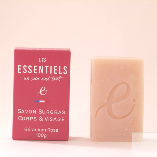 Savon surgras Géranium Rosa - 100g - COSMOS Organic