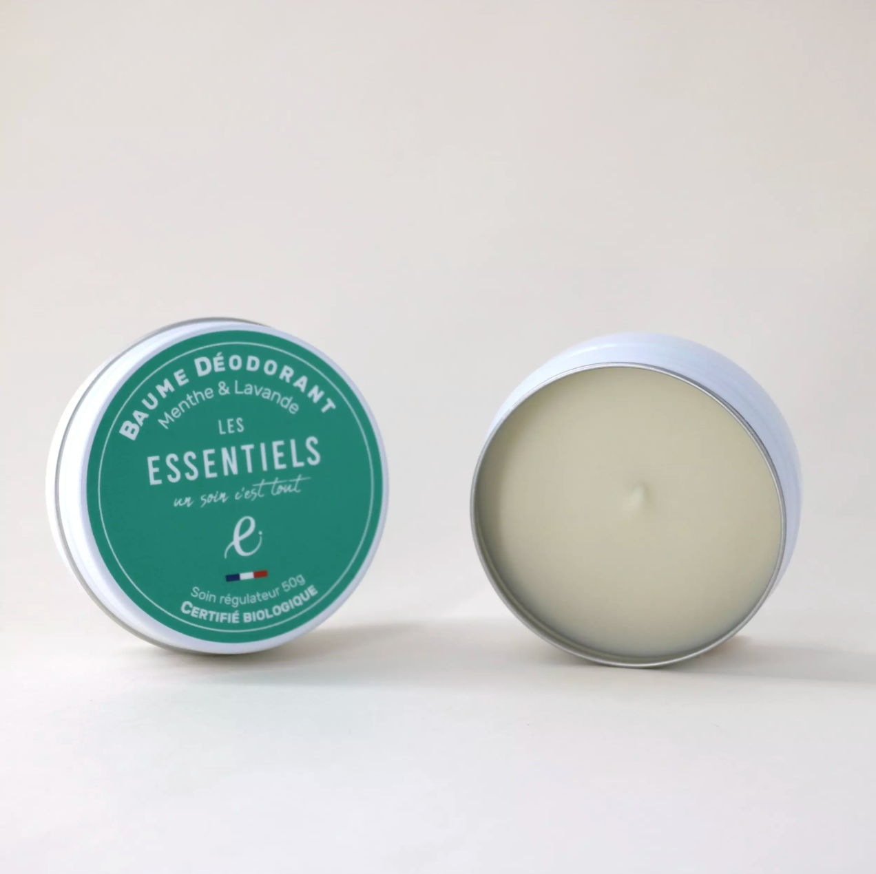 Baume déodorant solide Menthe et Lavande - 50g - COSMOS Organic