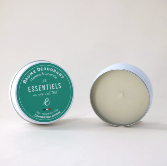Baume déodorant solide Menthe et Lavande - 50g - COSMOS Organic