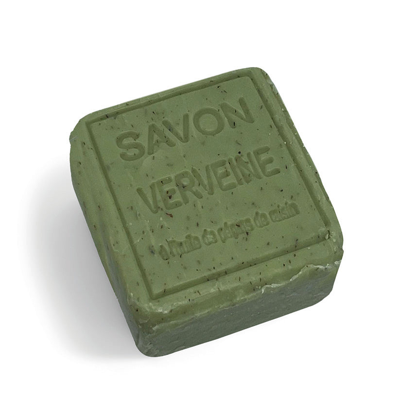 Savon Cube 260gr Verveine + exfoliant, à l'Huile d'Amande Douce