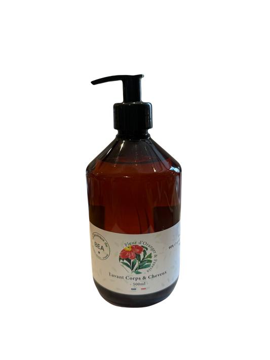 Lavant 2 en 1 Corps et Cheveux "Fleur d'Oranger et Freesia" 500ml La Boutique de Béa