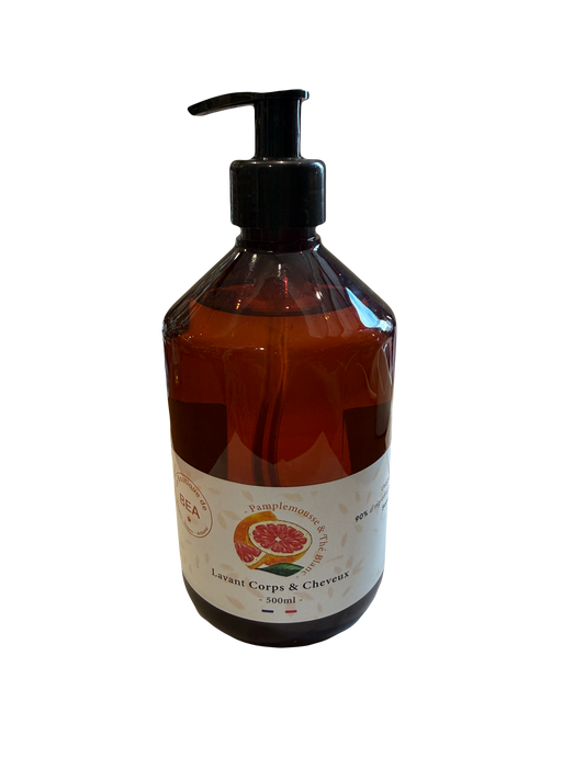 Lavant 2 en 1 Corps et Cheveux "Pamplemousse et Thé Blanc" 500ml La Boutique de Béa