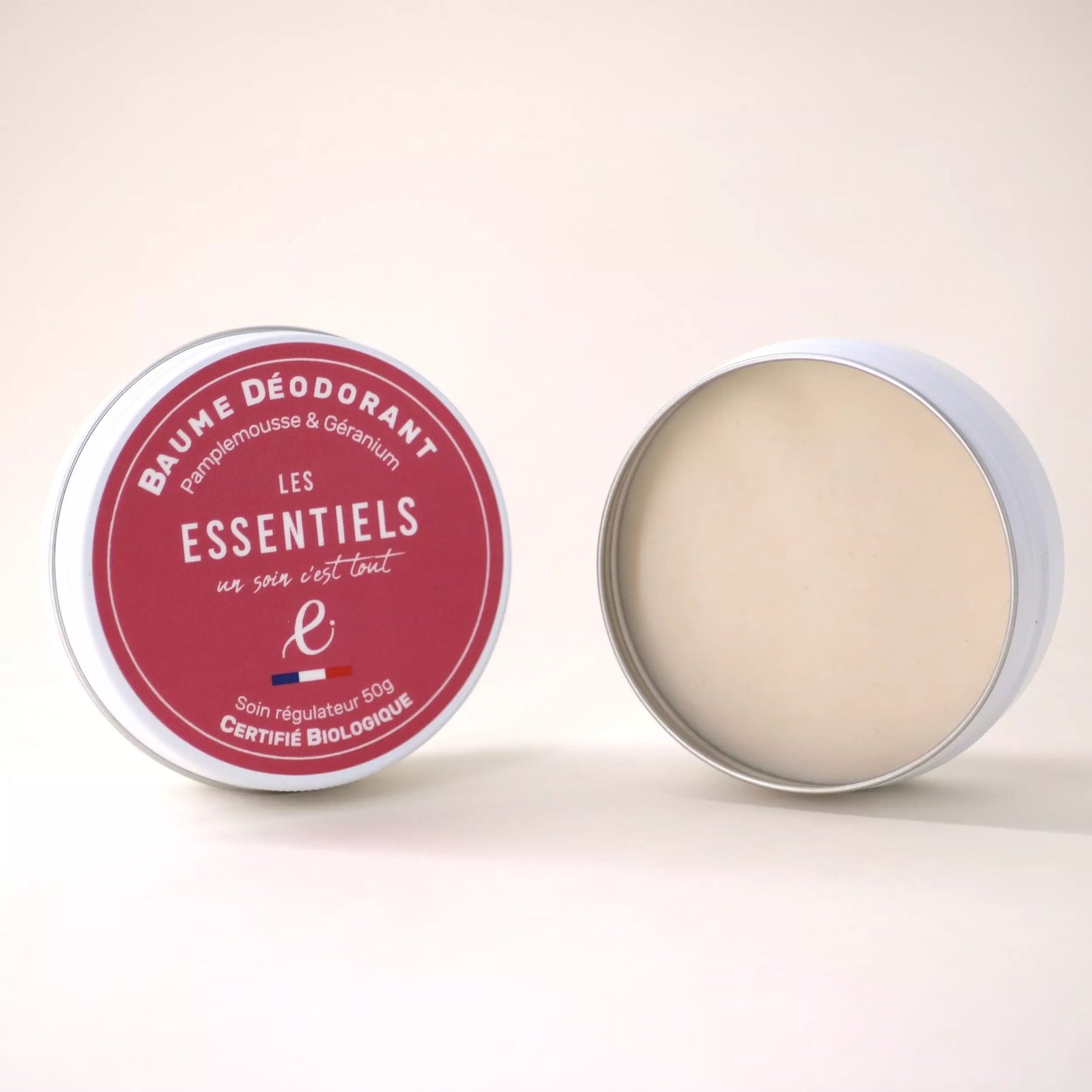 Baume déodorant solide Pamplemousse et Géranium - 50g - COSMOS Organic
