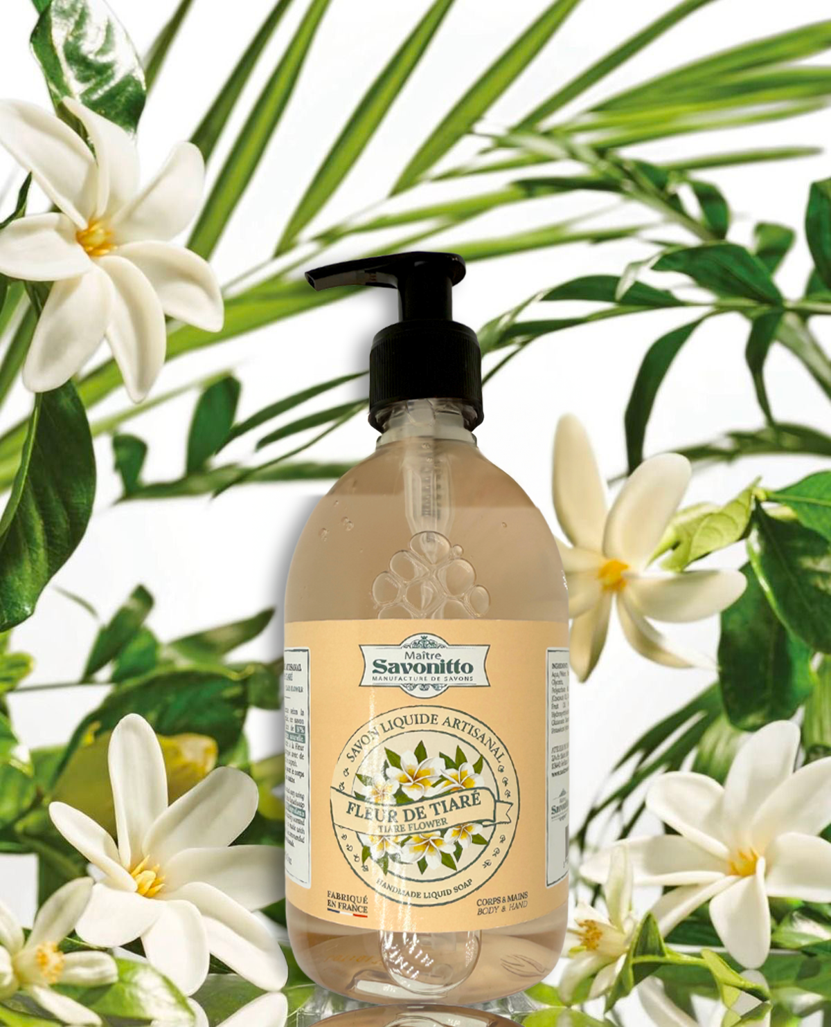Savon Liquide à la Fleur de Tiaré 500ml
