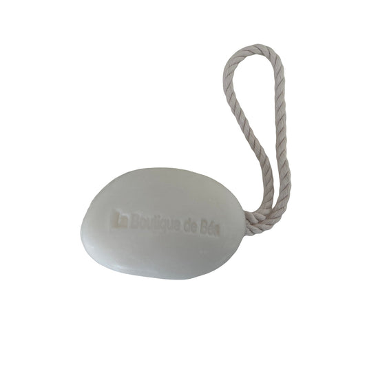 Savon Galet + Corde 130gr Ambre - La boutique de Béa
