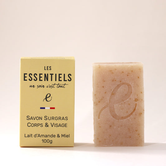 Savon surgras Lait d’amande et Miel - 100g - COSMOS Organic