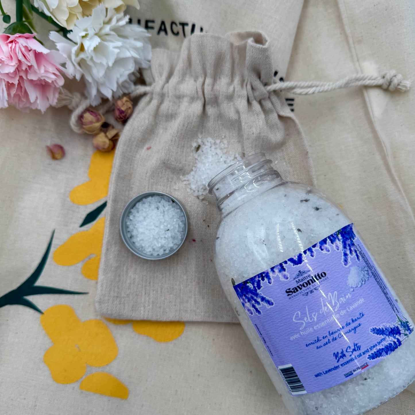 Sels de bain relaxant – Lavande de Provence & Beurre de Karité